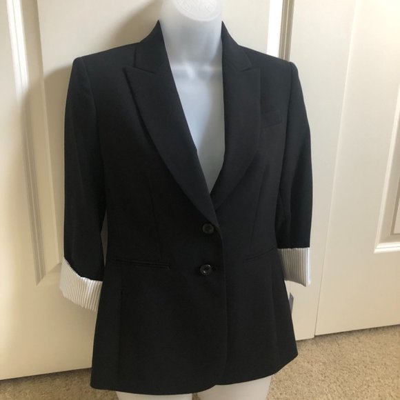*HP* NWT! Tahari ASL Cuff Sleeve Notch Jacket / Blazer - Picture 4 of 16
